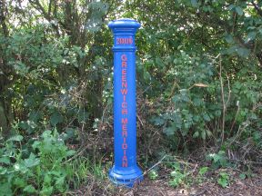 Greenwich Meridian Marker; England; Cambridgeshire; Little & Great Eversden